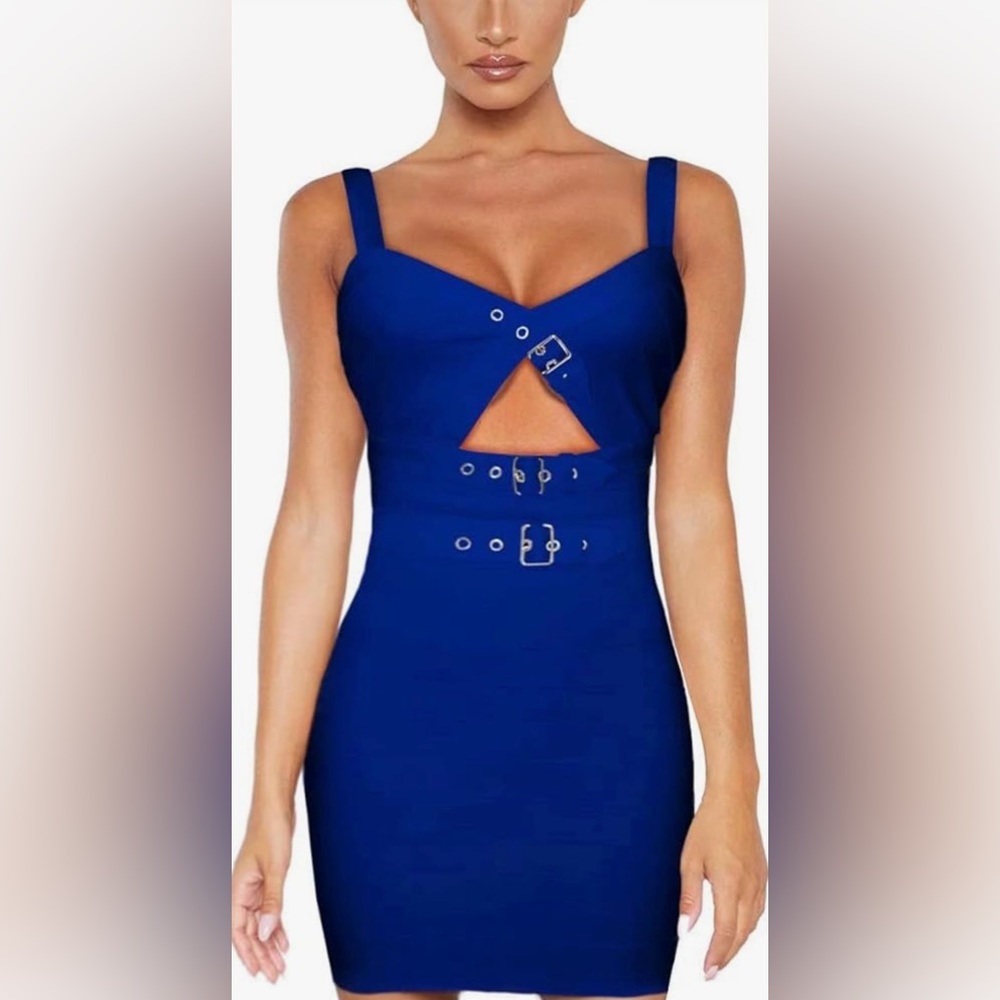 Hybrid & Company Hybrid & Company Womens
Sleeveless Metal Bandage Dress